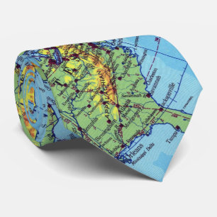 World Map Tie för luft Force World Map Slips