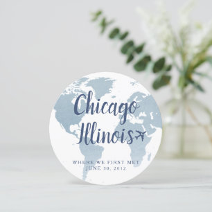 World Map Travel Destination Globe Bord Namn Kort
