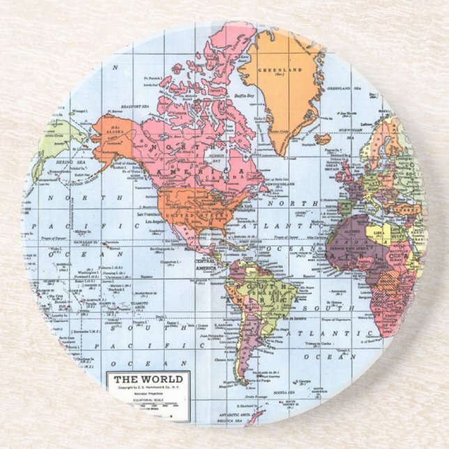 World Map underläggs Underlägg (Framsidan)