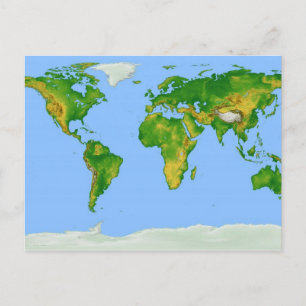 World Map-vykort Vykort