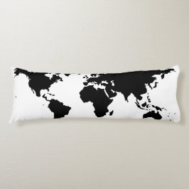 World Maps Body Pellow Kroppskudde