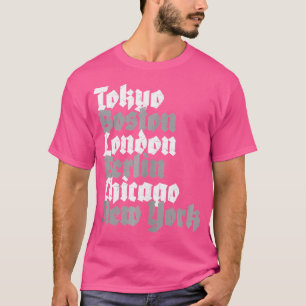 World Marathon Majors-städer T Shirt