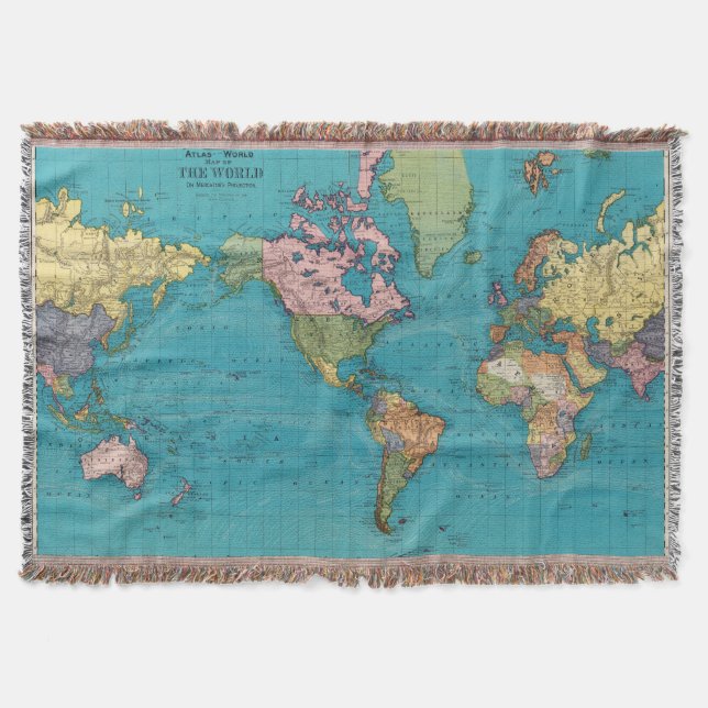 World, Mercators projektion Filt (Framsidan)