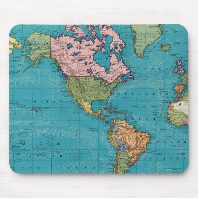 World, Mercators projektion Musmatta (Framsidan)