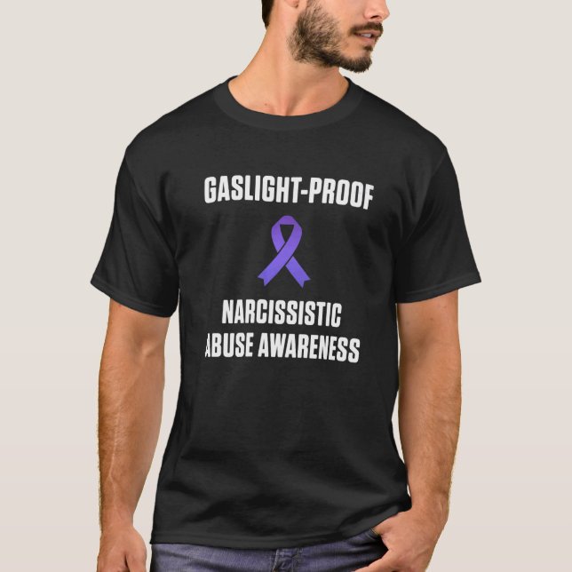 World Narcissistic Abuse Awareness Gaslight Surviv T Shirt (Framsida)