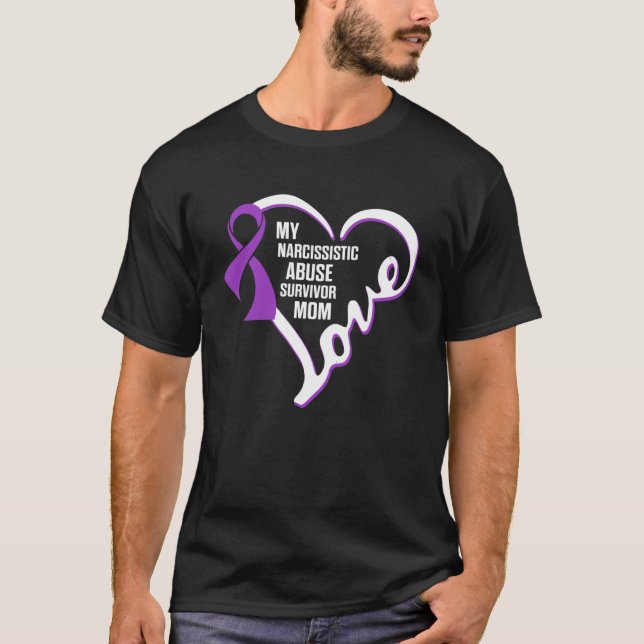 World Narcissistic Abuse Awareness Mamma Survivor T Shirt (Framsida)