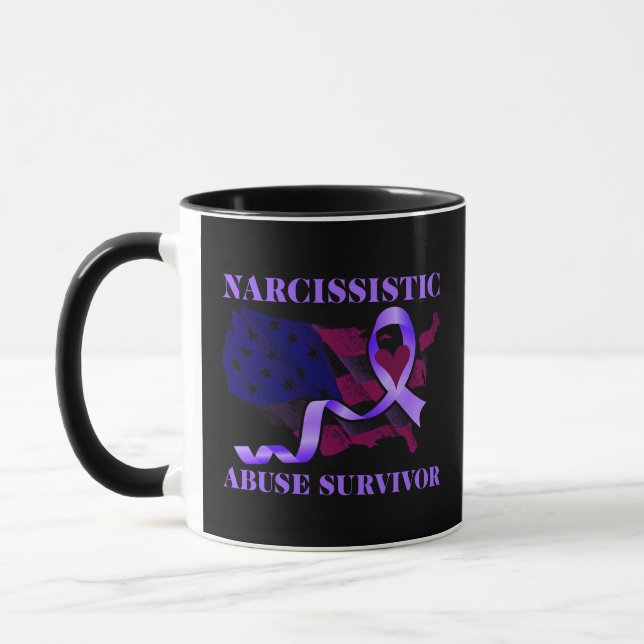 World Narcissistic Abuse Awareness Survivor Mugg (Vänster)