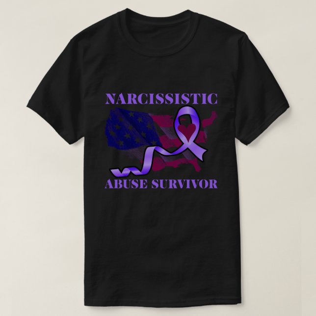 World Narcissistic Abuse Awareness Survivor T Shirt (Design framsida)