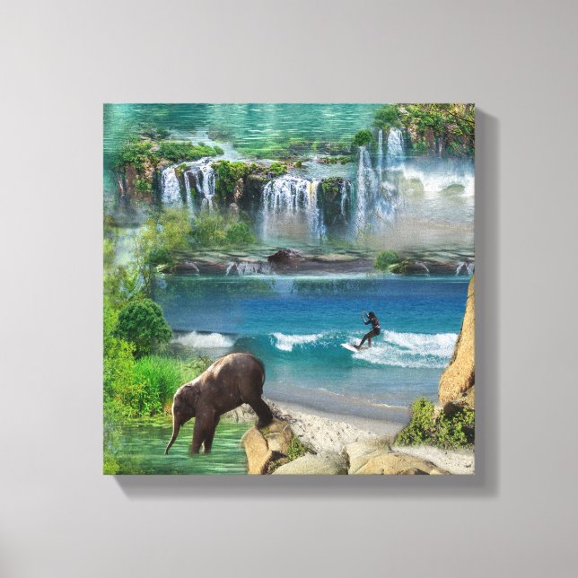 World Ocans & Rivers, Sjöar & Sport Activities Canvastryck (Framsida)