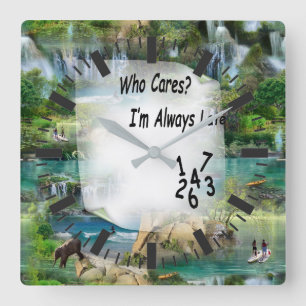 World Ocans & Rivers, Sjöar & Sport Activities Fyrkantig Klocka