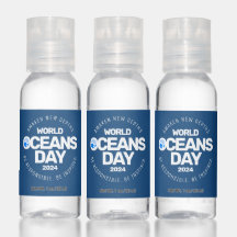 World Oceans Day Blue Stylized Earth Vinkarare