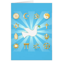 World of Peace Greeting Card OBS Kort