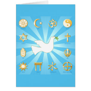 World of Peace Greeting Card OBS Kort