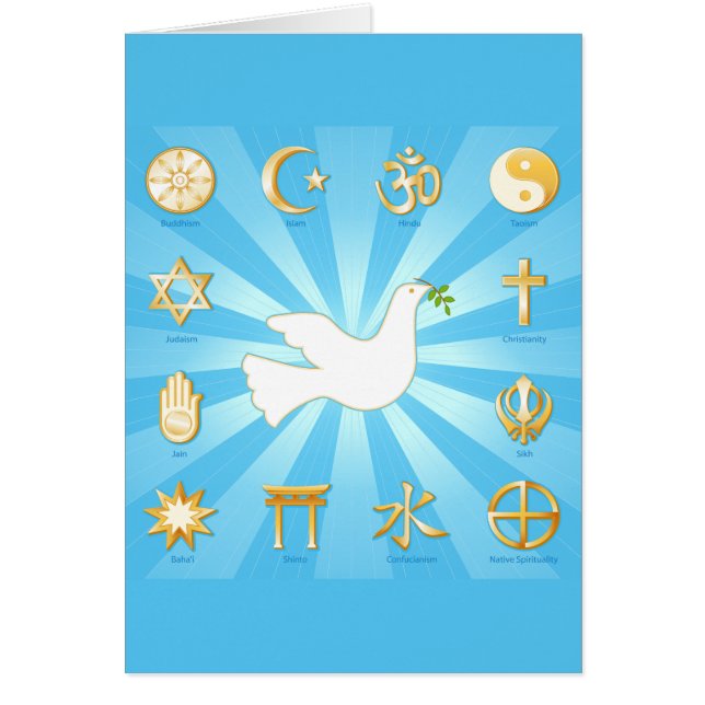 World of Peace Greeting Card OBS Kort (Framsidan)