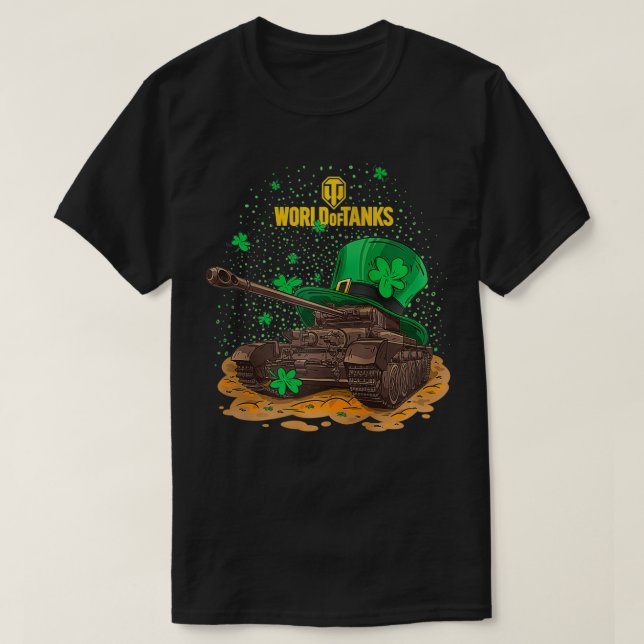 World of Tanks St patrick's day Comet Zip T Shirt (Design framsida)