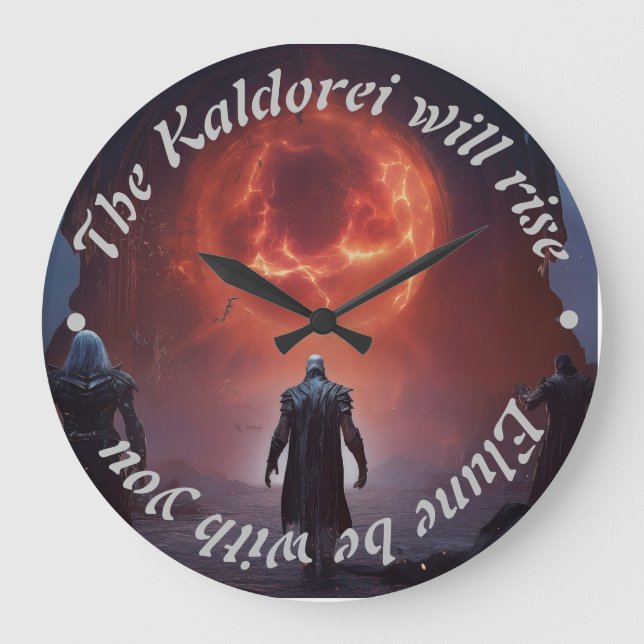 World of Warcraft fläkt skapade Wall Clock Stor Klocka (Framsida)
