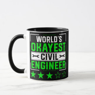 World Okayest Civil Ingenjör Civil Engineering Mugg