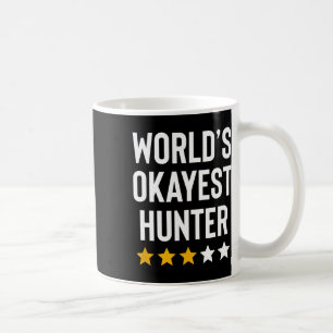 World Okayest Hunter Funny Hunter Pappa Fars dag Kaffemugg