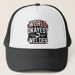 World Okayest Welder Retro Distress Welder Keps