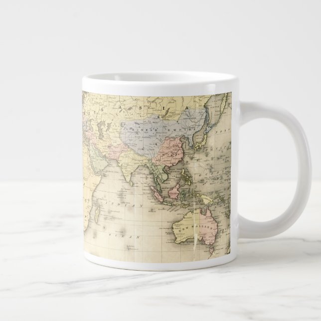World on Mercator's Projection| 1840 Jumbo Mugg (Höger)