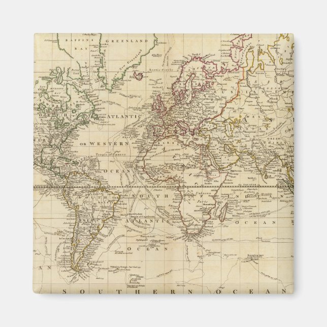 World on Mercator's projection Magnet (Framsidan)