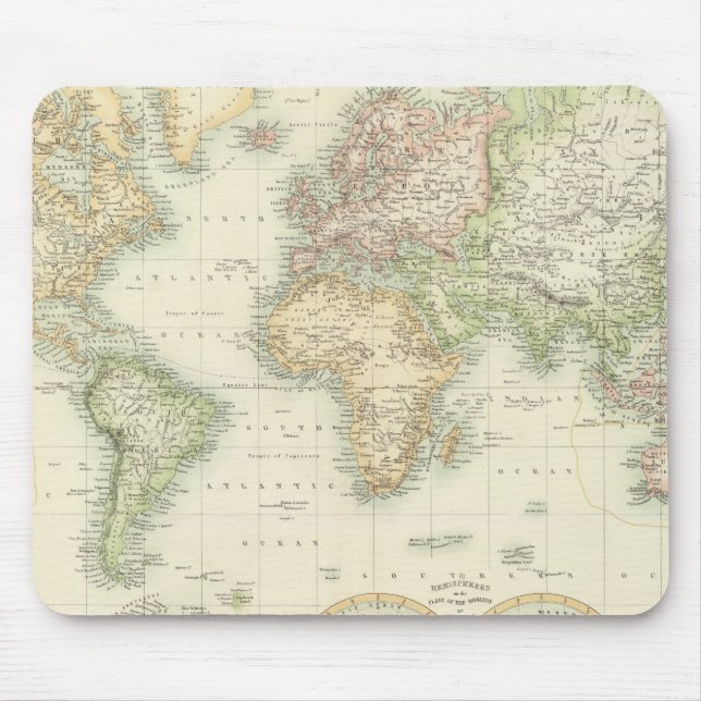 World on Mercator's Projection Musmatta (Framsidan)