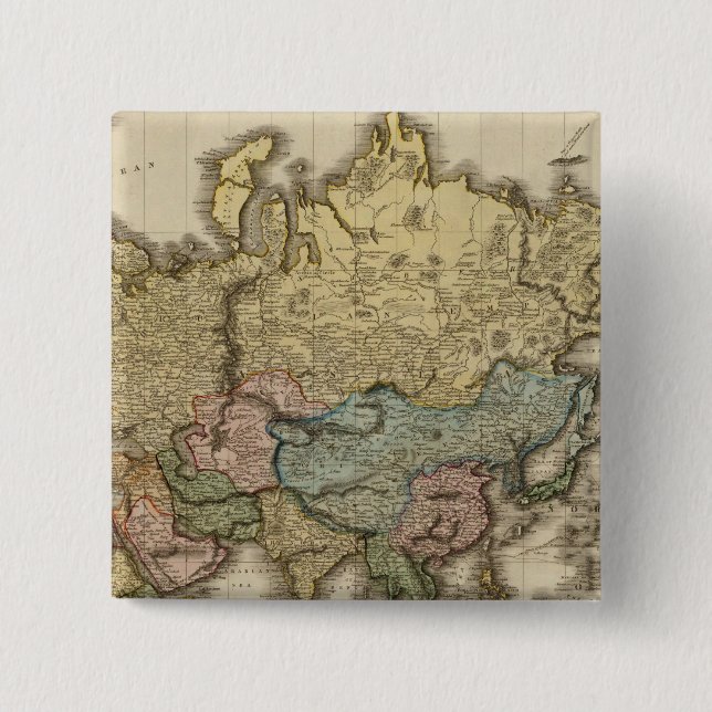 World on Mercator's projection, östra part Knapp (Framsida)