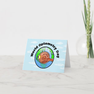 World Optometry Day Medical Öga Greeting Card Kort