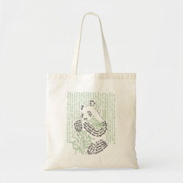 World Ord Bamboo Panda Tote Bag Tygkasse