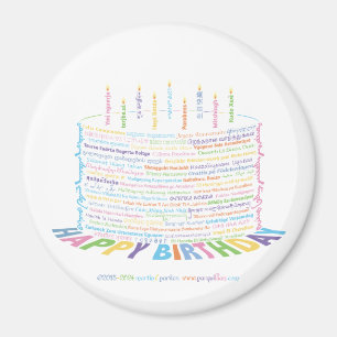 World Ord Birthday Cake Magnet