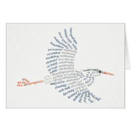 World Ord Blue Heron Card OBS Kort