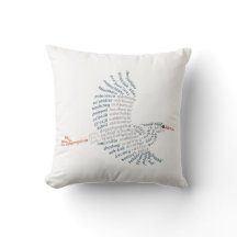 World Ord Blue Heron Pillow
