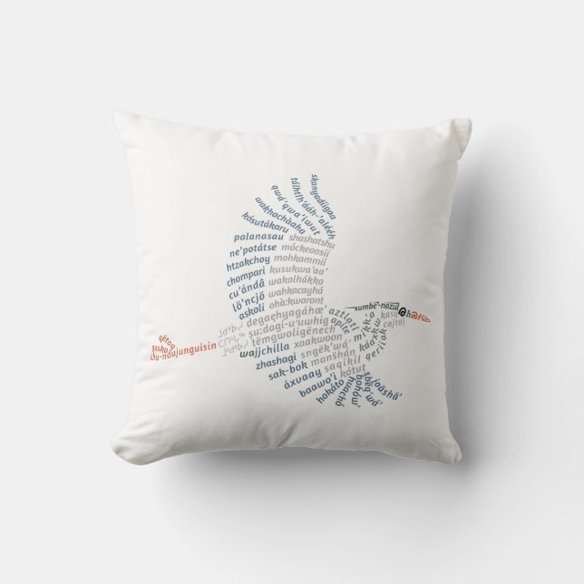 World Ord Blue Heron Pillow Kudde (Framsida)