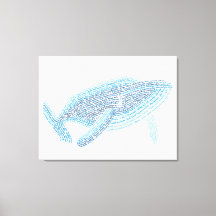 World Ord Blue Whale Kanvastryck