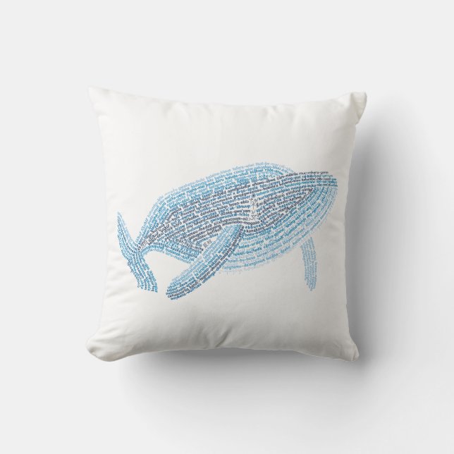 World Ord Blue Whale Pillow Kudde (Framsida)