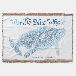 World Ord Blue Whale Thanket Blanket Filt