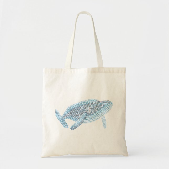 World Ord Blue Whale Tote Tygkasse (Framsidan)