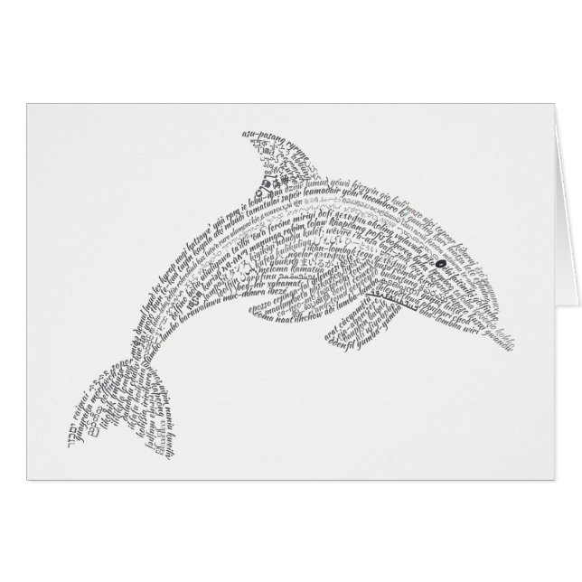 World Ord Dolphin Card OBS Kort (Framsidan Horizontal)
