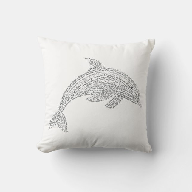 World Ord Dolphin Pillow Kudde (Framsida)
