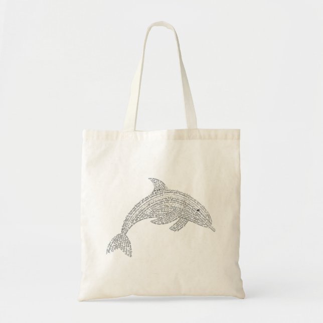 World Ord Dolphin Tote Tygkasse (Framsidan)