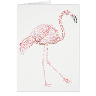 World Ord Flamingo Card OBS Kort