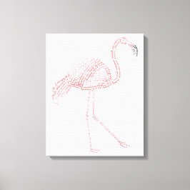 World Ord Flamingo Kanvastryck