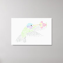 World Ord Hummingbird Kanvastryck