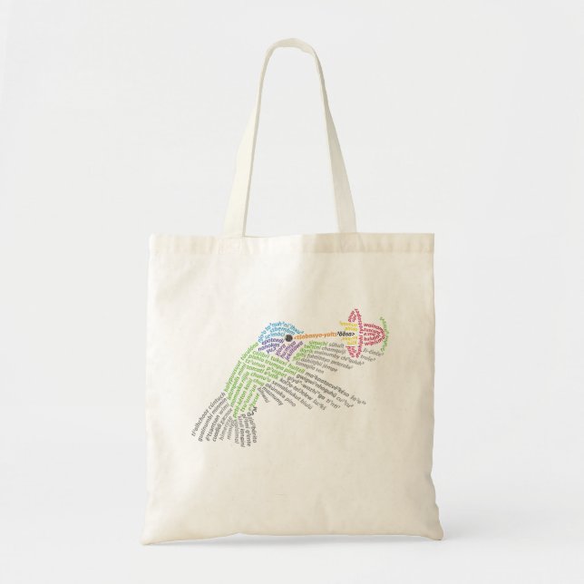 World Ord Hummingbird Tote Tygkasse (Framsidan)