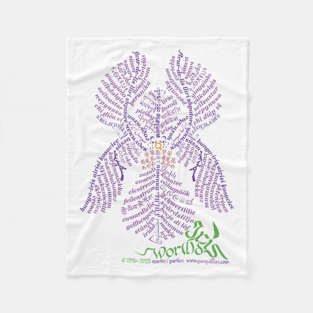 World Ord Iris Fleece Blanket (Framsidan)