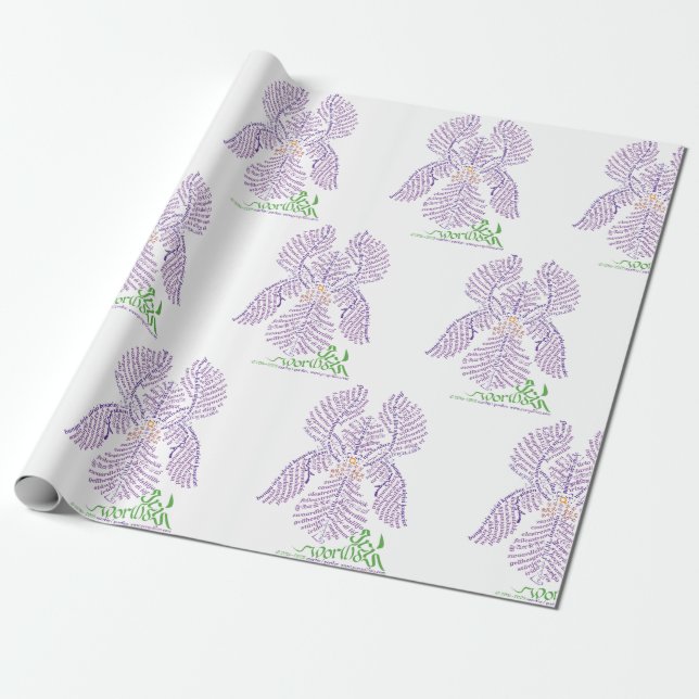 World Ord Iris Wrapping Papper Presentpapper (Utrullad)