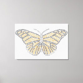 World Ord Monarch Butterfly Kanvastryck