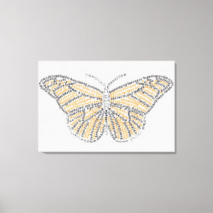 World Ord Monarch Butterfly Kanvastryck