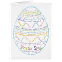 World Ord Påskägg Card