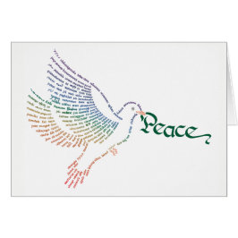 World Ord Peace Doves Card OBS Kort